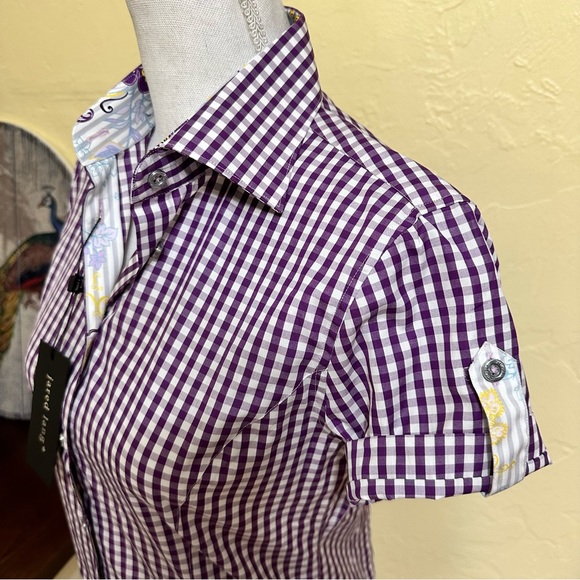 NWT! Jared Lang Button Down collared top - Picture 3 of 10